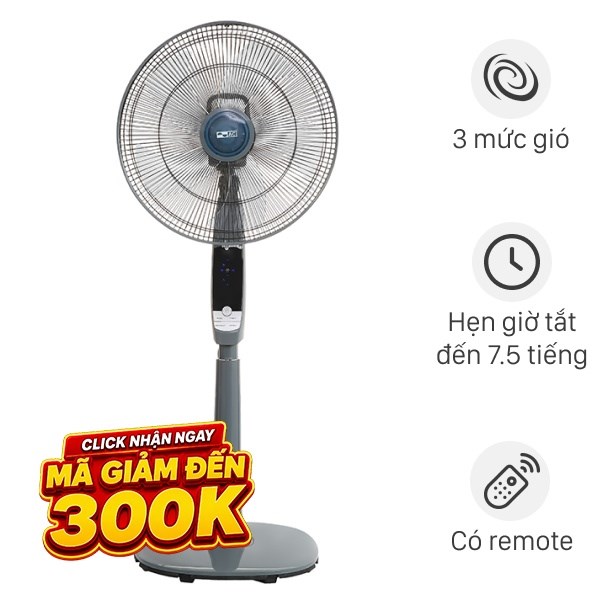 Quạt đứng AC  5 cánh ASF03A165 55W