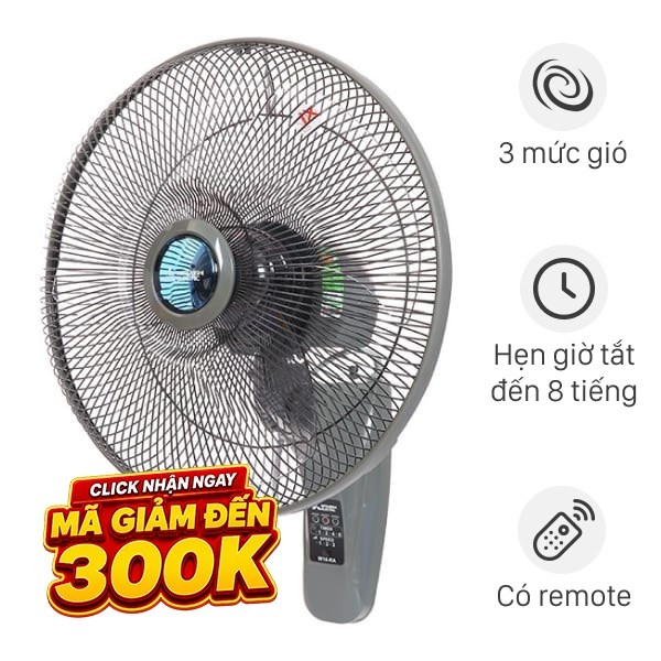 Quạt treo tường Mitsubishi Electric  3 cánh W16-RA CY-GY 47W