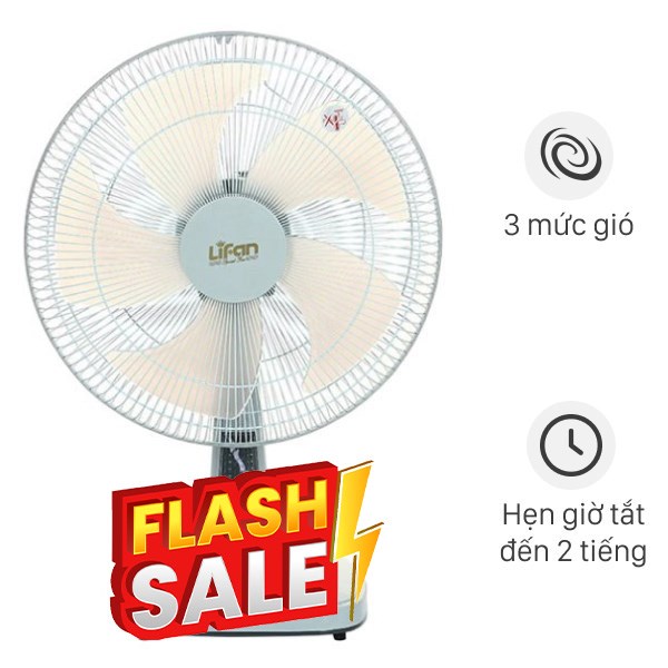 Quạt bàn Lifan  5 cánh B-398 45W