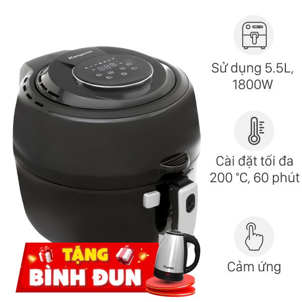 Nồi chiên không dầu Kangaroo 6.5 lít KG65AF