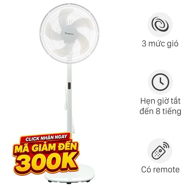Quạt đứng Kangaroo  5 cánh KG726 45W