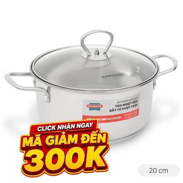 Nồi inox 5 đáy Sunhouse SHG788-20