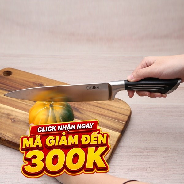 Dao thái inox Delites LK-2103