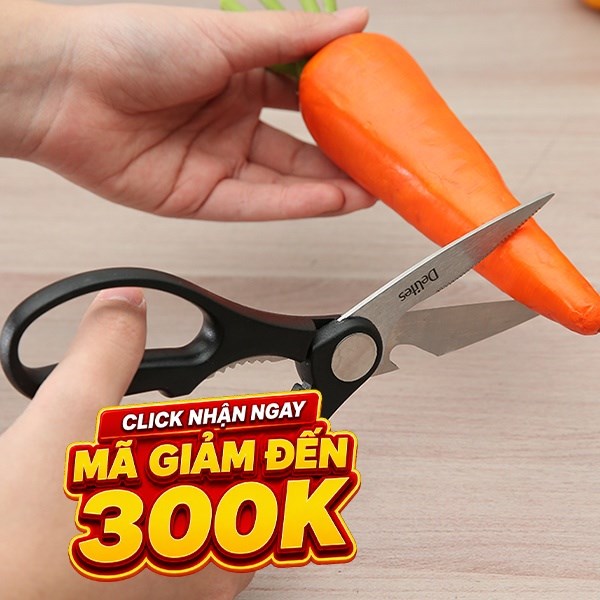 Kéo nhà bếp đa năng thép không gỉ 2Cr13 Delites 9230-2125