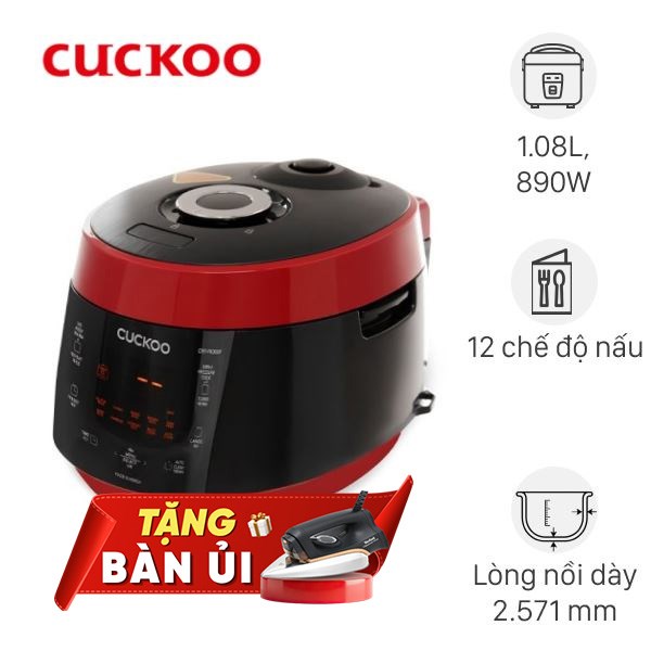 Nồi cơm điện tử áp suất Cuckoo 1.08 lít CRP-PK0600F/BKRDVN