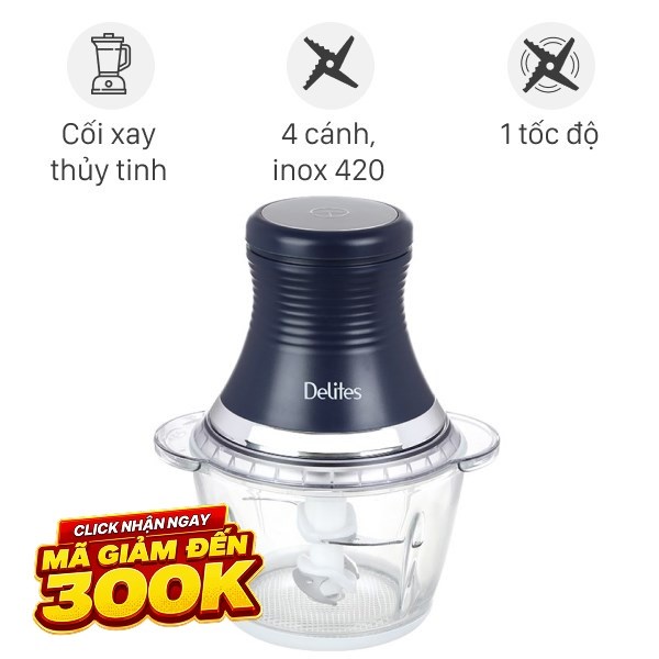 Máy xay thịt đa năng Delites LH101B 250W 1.2 lít