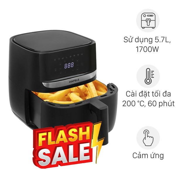 Nồi chiên không dầu Hafele 5.7 lít HS-AF502B (535.43.713)