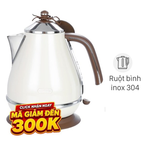 Bình đun siêu tốc Delonghi 1.7 lít KBOV2001.BG