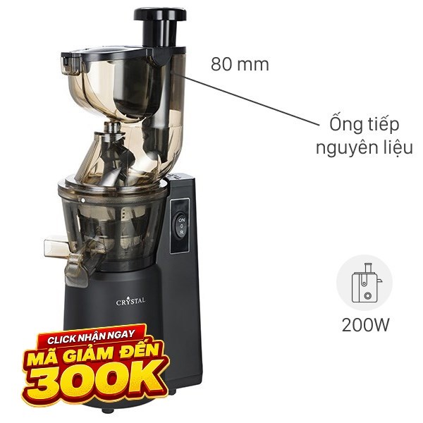 Máy ép chậm Crystal ZZJ821ML