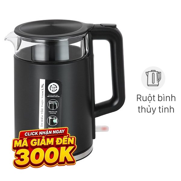 Bình đun siêu tốc Sunhouse Mama 1.7 lít SHD1330