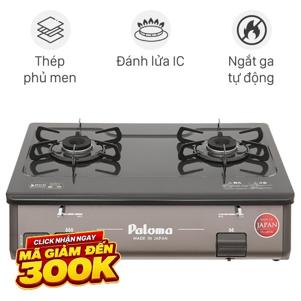 Bếp ga đôi Paloma PA-J61PE (BR)