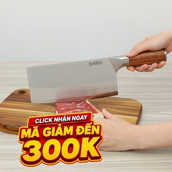 Dao chặt inox Delites CW KF20