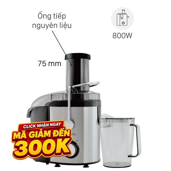 Máy ép trái cây Crystal GS-333