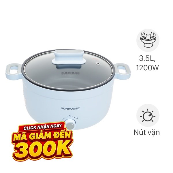 Nồi lẩu đa năng Sunhouse SHD4528 3.5 lít