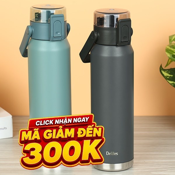 Bình giữ nhiệt nóng lạnh Inox 670 ml Delites XB-20109