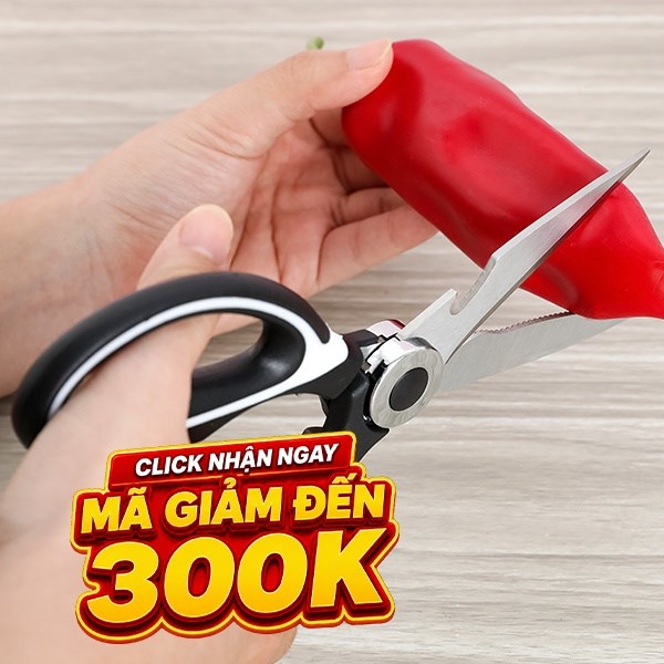 Kéo nhà bếp đa năng thép không gỉ 2Cr13 Delites LD-9138B