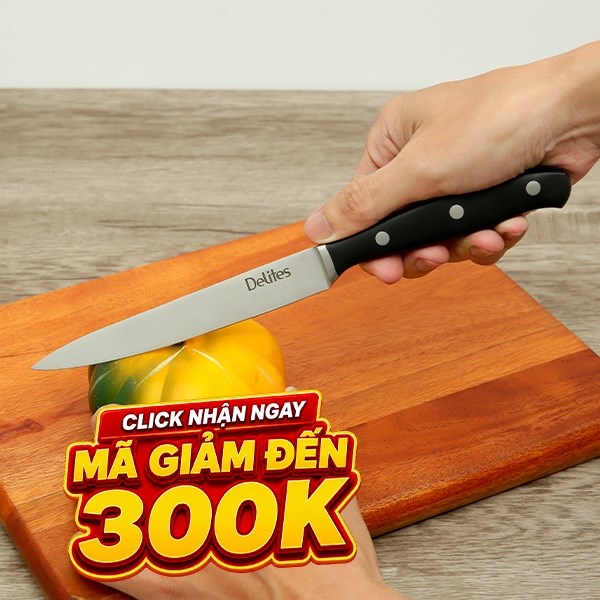 Dao gọt inox Delites LK-2207A