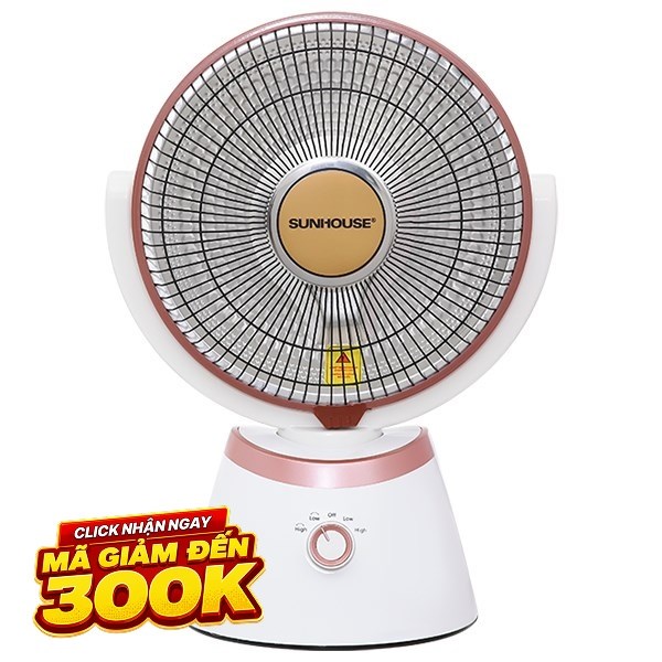 Quạt sưởi đèn carbon Sunhouse SHD7008