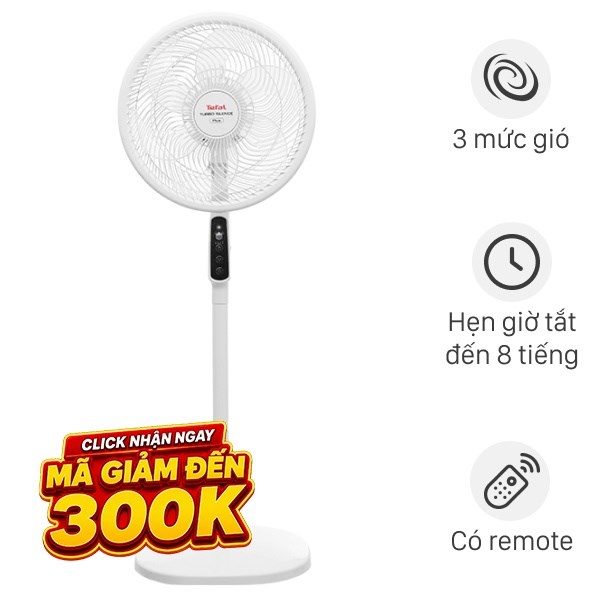 Quạt đứng Tefal  6 cánh VH689690 80W