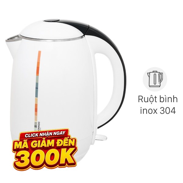 Bình đun siêu tốc Hawonkoo 1.8 lít KEH-180-W