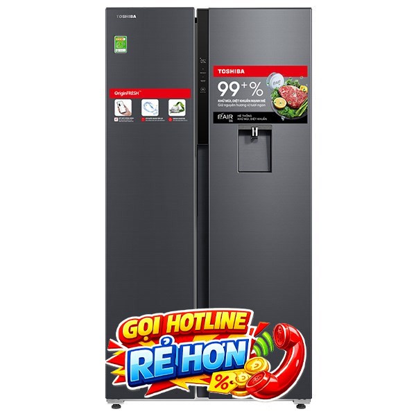 Toshiba Inverter 596 lít GR-RS775WI-PMV(06)-MG