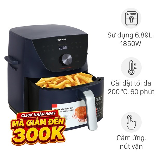 Nồi chiên không dầu Toshiba 7.4 lít AF-74CS2SRVN(B)