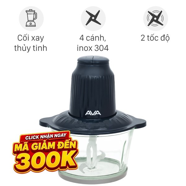 Máy xay thịt đa năng AVA AM6103 300W 1.8 lít