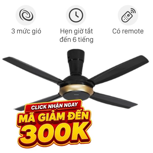 Quạt trần Panasonic 4 cánh F-56XPG 59W