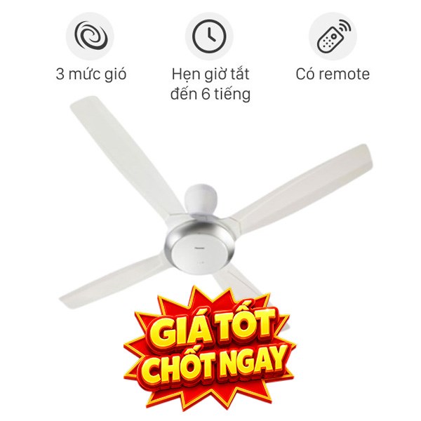 Quạt trần Panasonic 4 cánh F-56XPG-W 59W