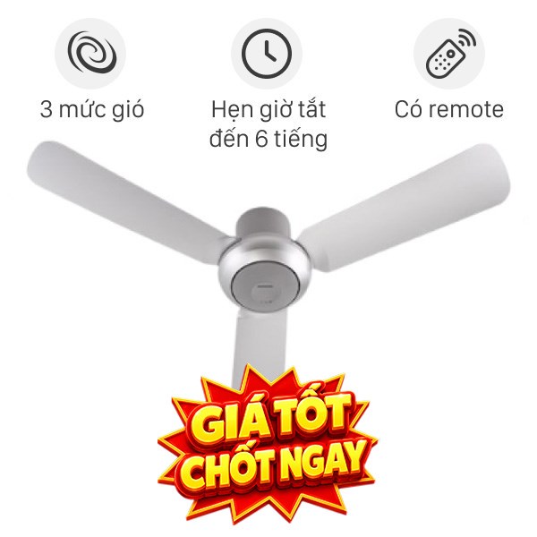 Quạt trần Panasonic 3 cánh F-48CZL 55W