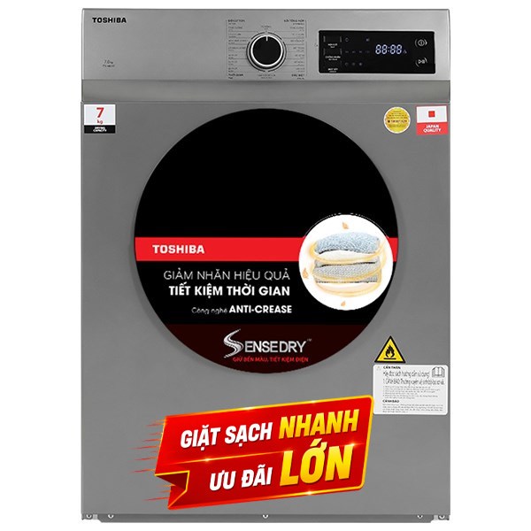 Máy sấy thông hơi Toshiba 7 Kg TD-H80SEV(SK)