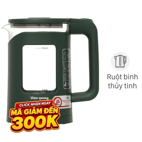 Bình đun siêu tốc Điện Quang 1.5 lít ĐQ EKT16 1515 MG