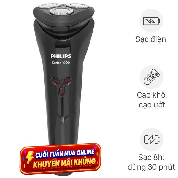 Máy cạo râu khô và ướt Philips S1103/02