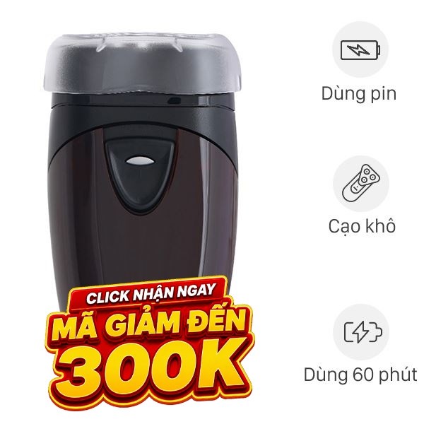 Máy cạo râu khô Philips PQ206 - Màu đen nâu