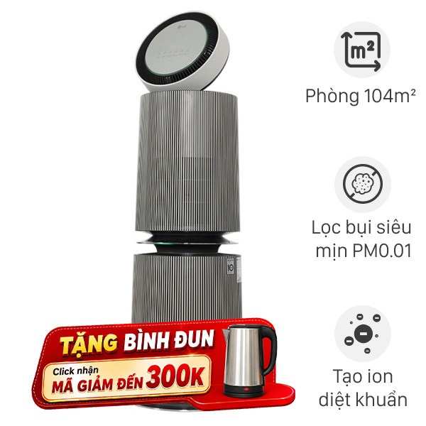 Máy lọc không khí LG PuriCare 360 Alpha Double AS10GDBY0.ABAE 72W