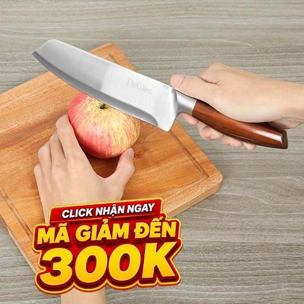 Dao thái inox Delites CW-H031