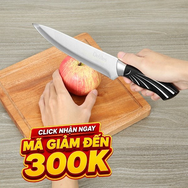Dao thái inox Delites CW-H034