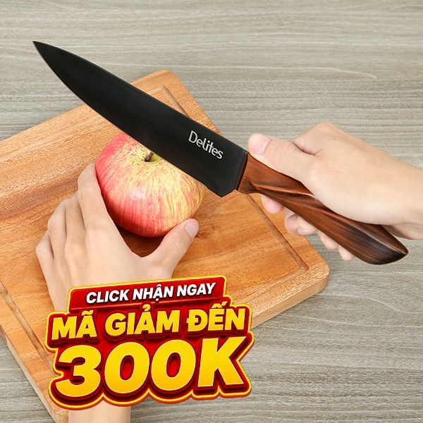 Dao thái inox Delites CW-H030