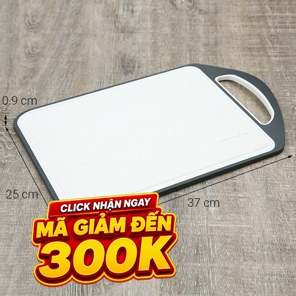 Thớt thái lúa mạch chữ nhật 37 x 25 cm Delites CF7159
