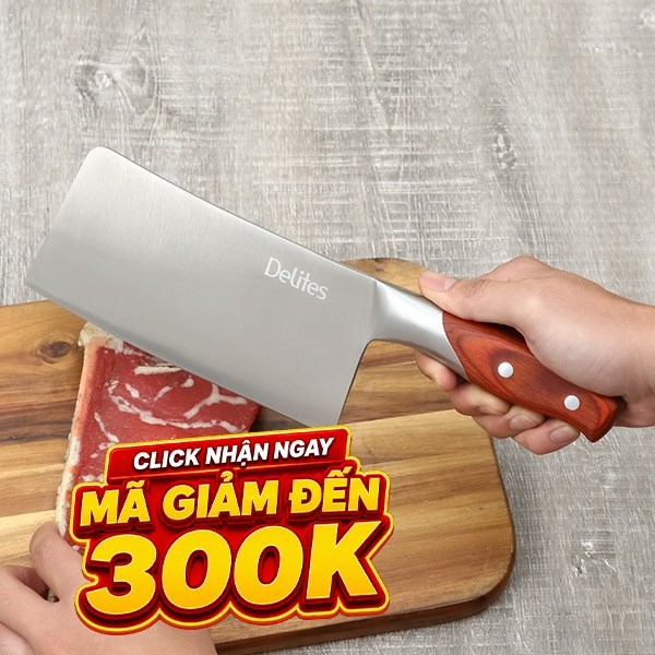 Dao chặt inox Delites CF7172