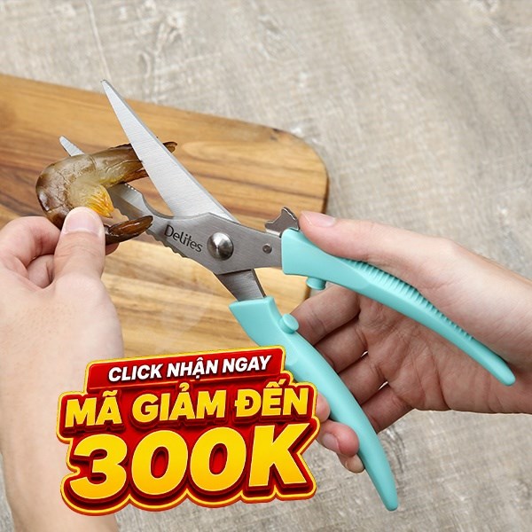 Kéo cắt xương thép không gỉ 2Cr13 Delites S51019