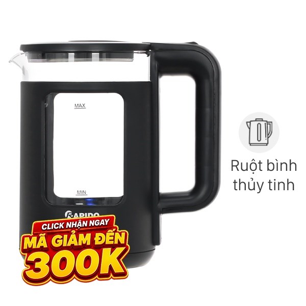 Bình đun siêu tốc Rapido 1.7 lít RK1715B