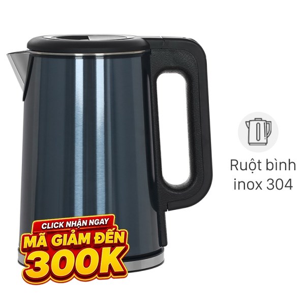 Bình đun siêu tốc Rapido 1.7 lít RK1717