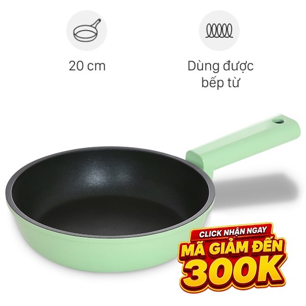 Chảo nhôm chống dính đáy từ Elmich Hera II EL-5941GY20