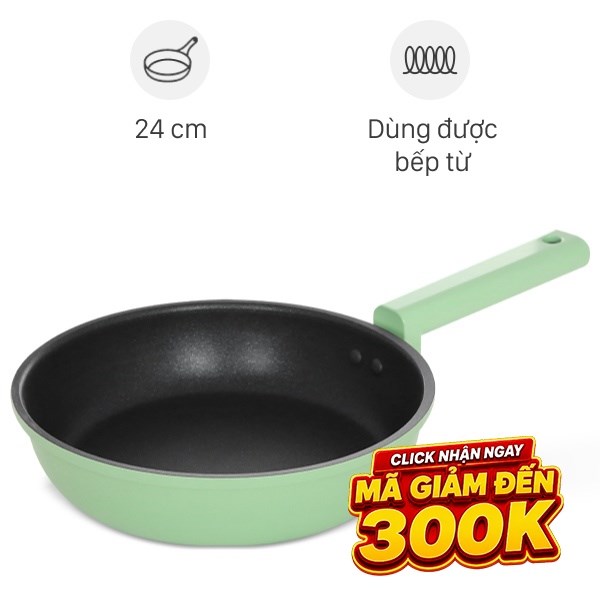 Chảo nhôm chống dính đáy từ Elmich Hera II EL-5941GY24