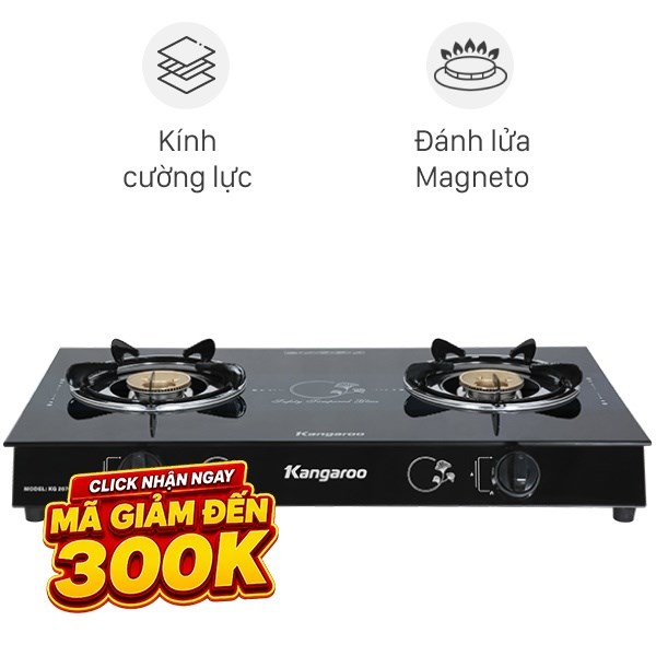 Bếp ga đôi Kangaroo KG207G