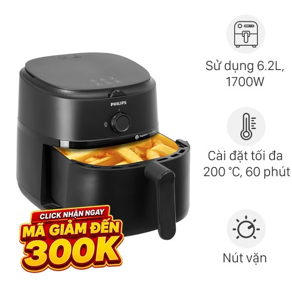 Nồi chiên không dầu Philips 6.2 lít NA130/00