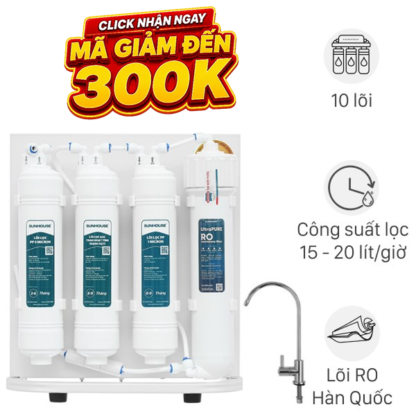 Máy lọc nước RO Sunhouse SHA8201KV