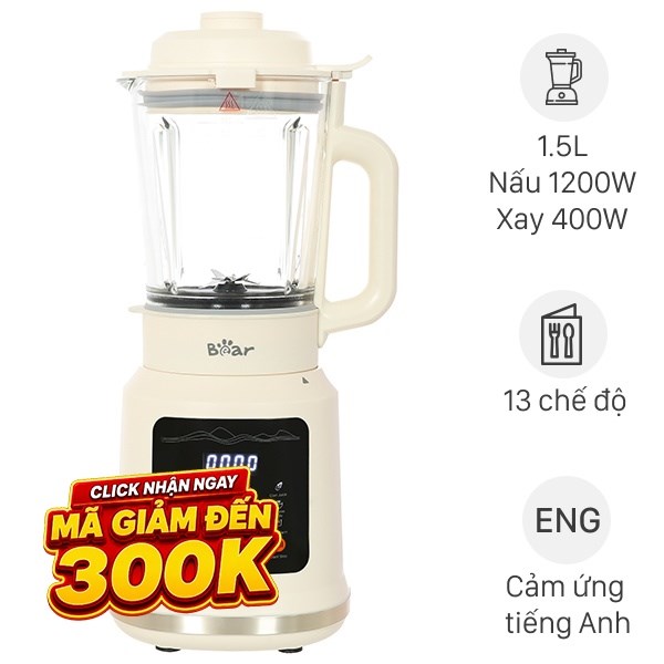 Máy làm sữa hạt đa năng Bear BCB-E153W2