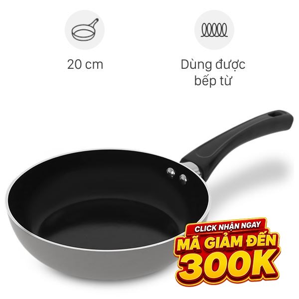 Chảo nhôm chống dính đáy từ Elmich Colosseum Y1 EL-3718
